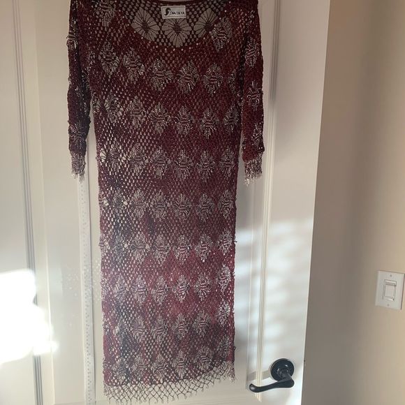 Nataya vintage beaded dress with a matching slip. Small - Picture 2 of 13